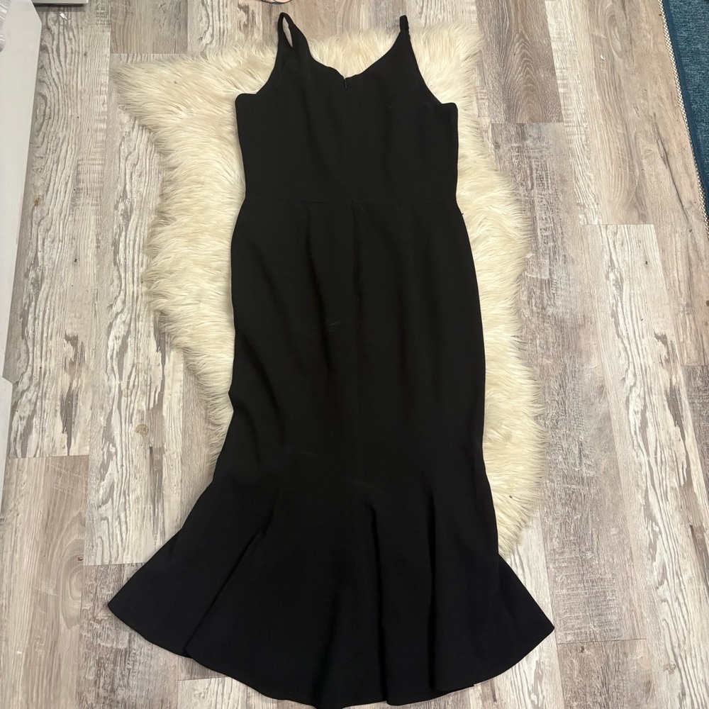 Isabelle midi dress Dress the Population sz large Black Spaghetti Strap Sheath - Picture 9 of 12